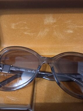 MCM Round Transparent Gray Sunglasses AUTHENTIC!!